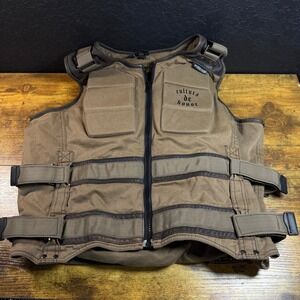 SPEED AND STRENGTH Motorcycle Riding Vest Brown XL Vault Armor